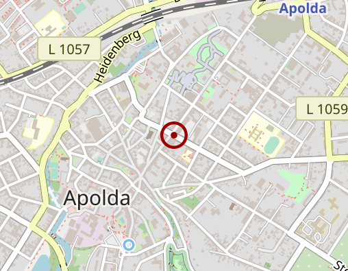 Karte: Trägerwerk Soziale Dienste -Apolda