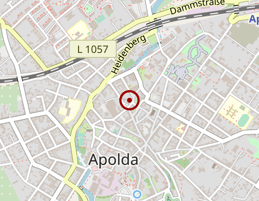 Karte: Sophien- u. Hufeland-Klinikum gGmbH, psychiatr.-psychotherap. Tagesklinik Apolda