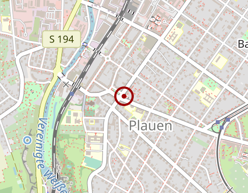Karte: am Rathaus Plauen Rygiel Thomas Physiotherapie