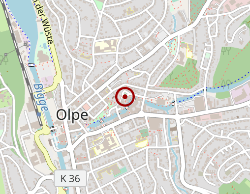 Karte: Caritas-Station für das Dekanat Olpe