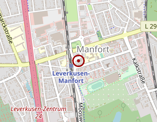 Karte: Taxi - Ruf 3333 eG Leverkusen