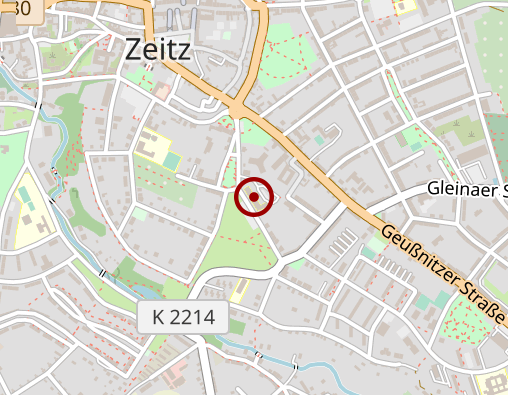 Karte: STIFTUNG SENIORENHILFE ZEITZ Servicehaus Röntgenstraße