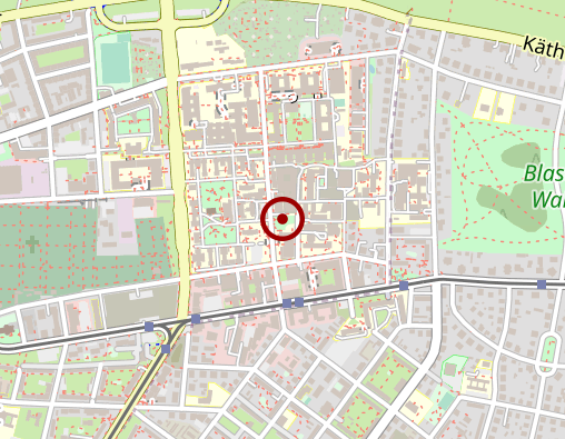 Karte: Universitätsklinikum Carl Gustav Carus Dresden an der Technischen Universität Dresden, Anstalt des öffentlichen Rechts des Freistaates Sachsen