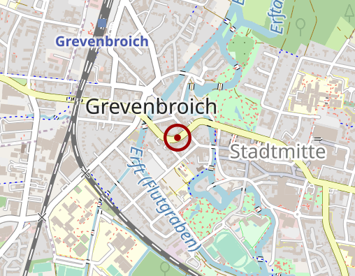 Karte: "UvO" Unterstützung vor Ort , Anlaufstelle in Grevenbroich Stadtmitte