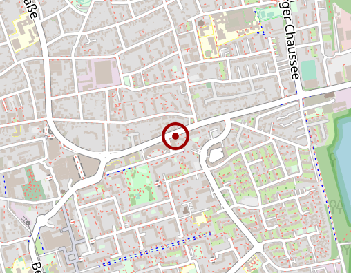 Karte: Betreuungsgruppe "Louisen Café" in der AWO-Bewegungsstätte"Louise-Schroeder-Haus"