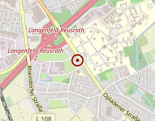 Karte: LVR-HPH-Netz Wohnen in Reusrath Wohnstätte für Menschen mit geistigen Behinderungen
