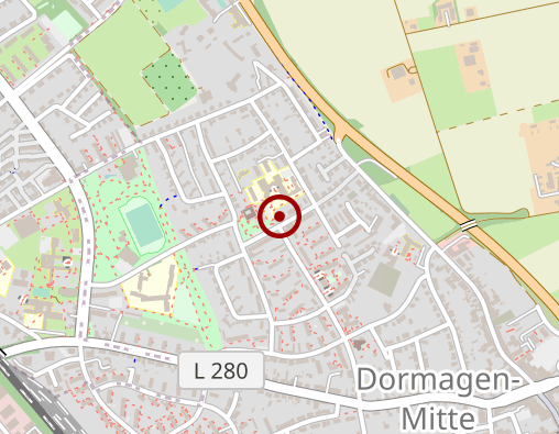 Karte: medioreha Dormagen, Maaßen-Pelzer-Bruchner-Hodenius GbR Physiotherapie