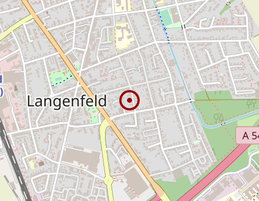 Karte: Lebenshilfe f. Menschen m.geist. Behinderung e.V. Außenwohngruppen