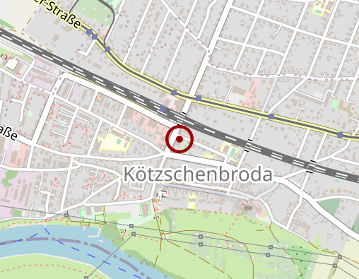 Karte: Volksolidarität Elbtalkreis-Meißen e.V. Haus am Stadtpark Betreutes Wohnen