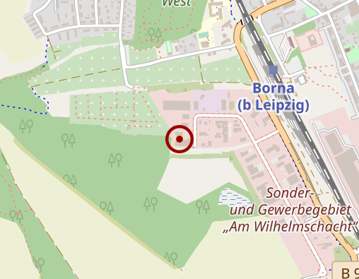 Karte: Sozial-Arbeiten-Wohnen Borna gGmbH