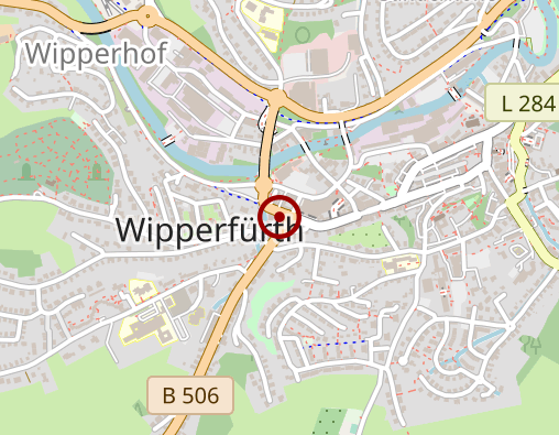 Karte: AOK Rheinland/Hamburg - Geschäftsstelle: Wipperfürth