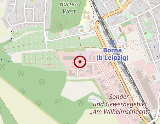 Karte: Sozial-Arbeiten-Wohnen Borna gGmbH