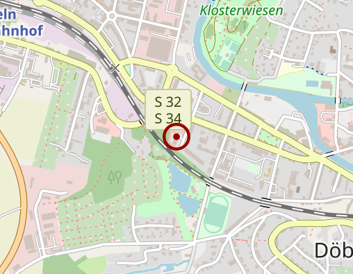 Karte: Notruf Feuerwehr Rettungsdienst, Gerätehaus Döbeln