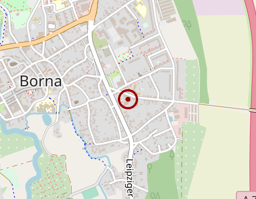 Karte: Diakonie Leipziger Land, Sozialstation Borna