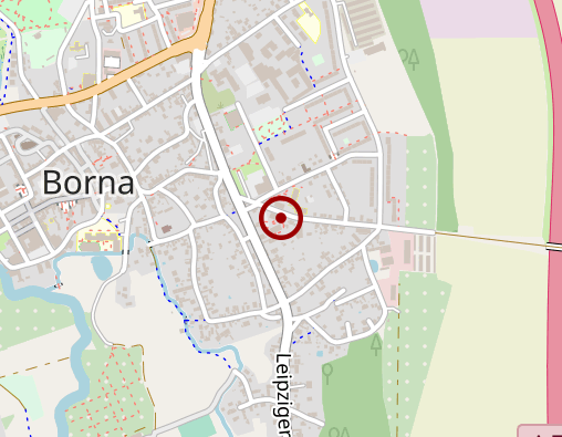 Karte: Diakonie Leipziger Land, Sozialstation Borna