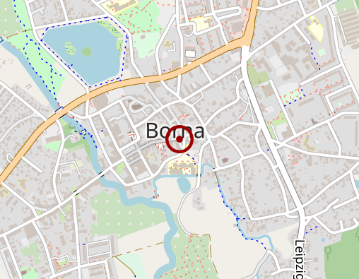 Karte: VOLKSSOLIDARITÄT Kreisverband Borna e.V. Sozialstation Borna