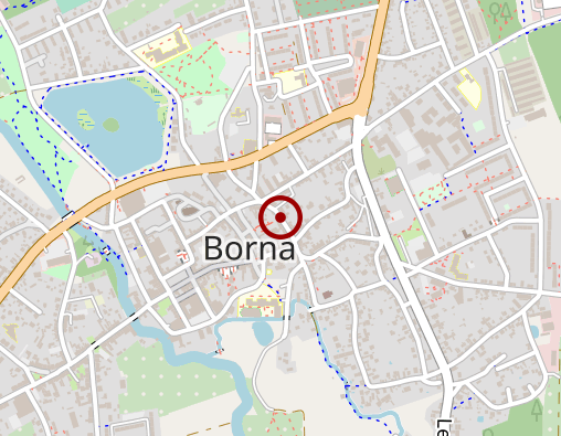 Karte: DRK Sozialstationen/Soziale Dienste Leipzig und Umland gGmbH Pflegedienst Borna