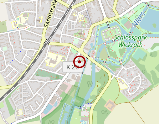 Karte: Praxis am Schloss Wickrath Alexander Quack Krankengymnastik u. Ergotherapie