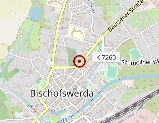 Karte: Diakonisches Werk Bautzen e. V., Altenpflegeheim "Zur Heimat"