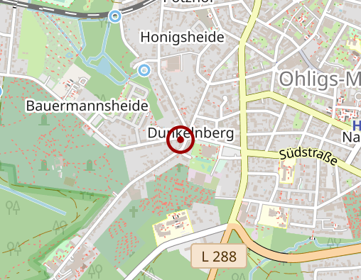 Karte: LVR-HPH-Netz Wohnen in Ohligs Wohnstätte für Menschen mit geistigen Behinderungen