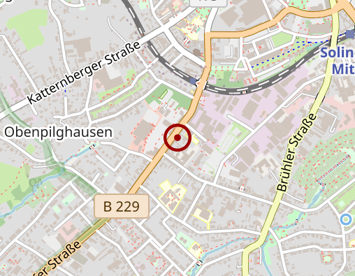 Karte: SeniorenDiensteSolingen & BetreuungsCafe Grünewald