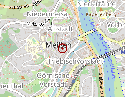 Karte: Johanniter-Unfall-Hilfe e.V. RV Meißen/Mittelsachsen