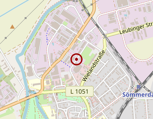 Karte: Sirona Medizin- und Pflegemanagement Sömmerda GmbH & Co. KG - ambulanter Pflegedienst