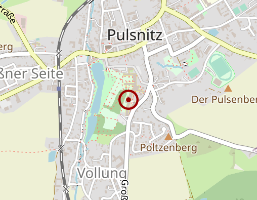 Karte: VAMED Klinik Schloss Pulsnitz GmbH: Krankenhausbereich, enthalten sind nur die Daten der Patientinnen/Patienten der Besonderen Einrichtung, ohne Patientinnen/Patienten aus dem Reha-Bereich