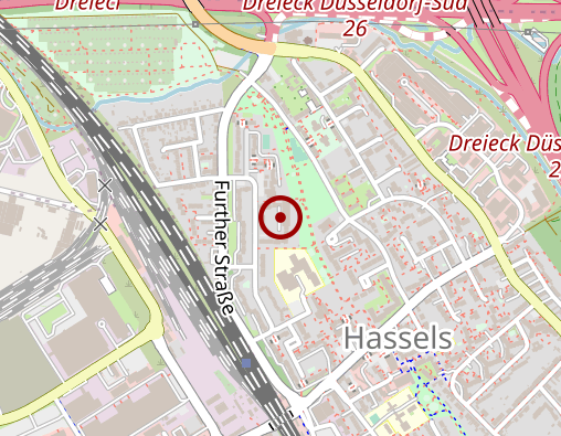 Karte: DRK zentrum plus Reisholz/Hassels-Nord
