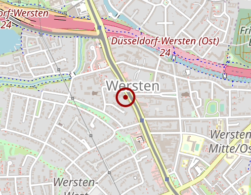 Karte: DRK-Seniorenzentrum Gerresheimer Höhe, Gräulinger Str. 118, 40625 Düsseldorf