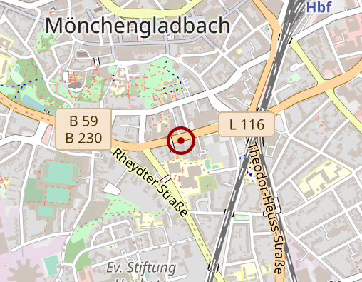Karte: Deutscher Hilfsdienst Kreisverband Mönchengladbach Viersen e.V.
