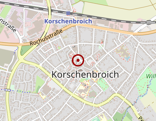 Karte: AOK Rheinland / Hamburg Regionaldirektion Rhein-Kreis Neuss - Krefeld