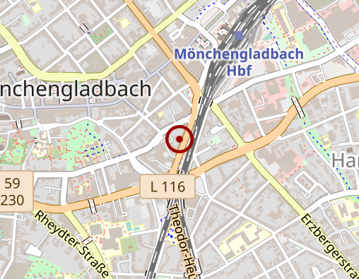 Karte: AOK Rheinland/Hamburg RD Mönchengladbach/Kreise Heinsberg-Viersen