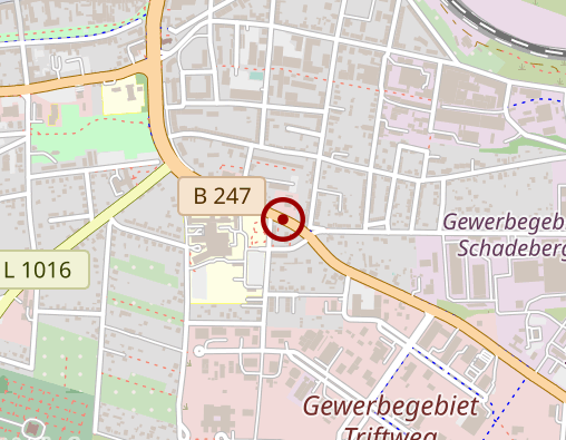 Karte: Hufeland Klinikum GmbH, Standort Mühlhausen