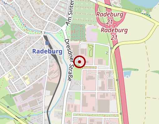 Karte: Michael Bethke Hauskrankenpflege GmbH Sozialstation Radeburg