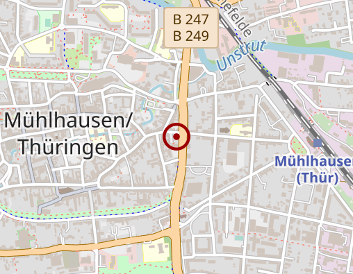 Karte: Mühlhäuser Werkstätten e.V. Ambulante Dienste