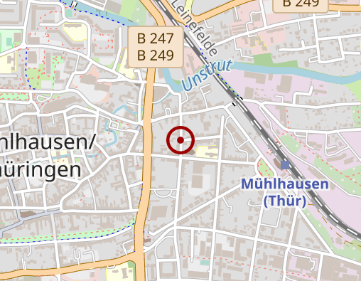 Karte: Caritativer Pflegedienst Eichsfeld gGmbH Sozialstation Mühlhausen