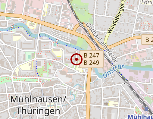 Karte: Johanniter-Pflege-Sachsen- Anhalt / Thüringen gGmbH Ambulanter Pflegedienst Mühlhausen