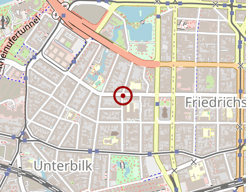 Karte: Evangelisches Krankenhaus Düsseldorf Haus Fürstenwall