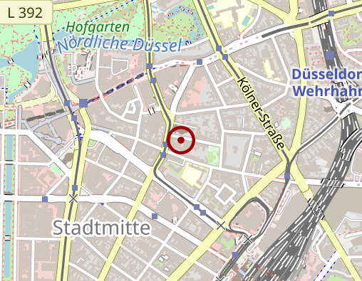 Karte: Privatpraxis Orthopädie Düsseldorf