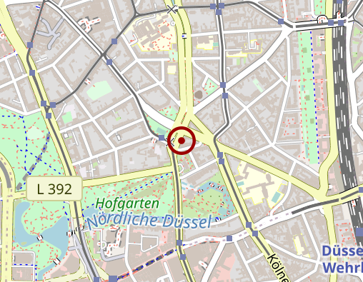 Karte: Institut für Psychoanalyse u. Psychotherapie Düsseldorf e.V.