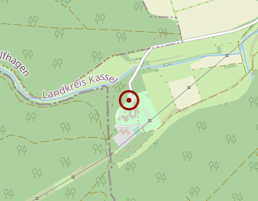 Karte: Intern. Bildungs- und Sozialwerk e.V. Haus Wintersgrund und Haus St. Martin