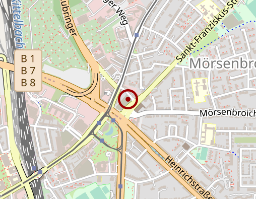 Karte: AOK Rheinland / Hamburg Regionaldirektion Düsseldorf