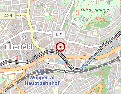 Karte: SPZ Sozialpsychiatrisches Zentrum Wuppertal gGmbH