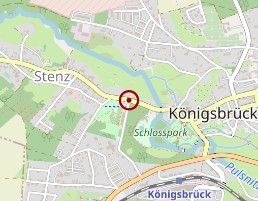 Karte: ASB Tagespflege Königsbrück  "Am Schlosspark"