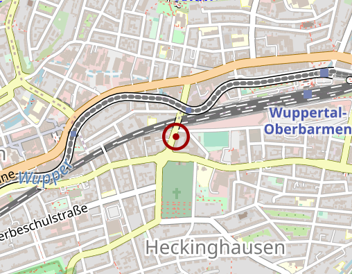 Karte: Haus VIVO gGmbH, Pflegewohnzentrum der DRK Schwesternschaft Wuppertal