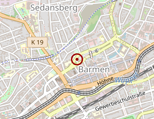 Karte: Sozialpsychiatrisches Zentrum Wuppertal gGmbH