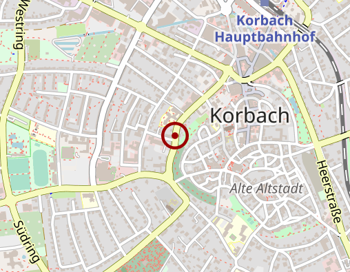 Karte: "Haus am Nordwall" Alten- und Pflegeheim Eigenbetrieb der Kreisstadt Korbach