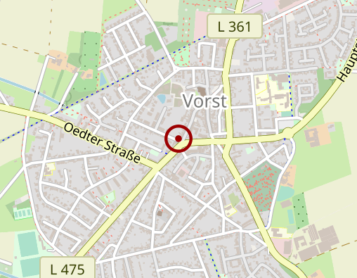 Karte: Apotheke in Vorst