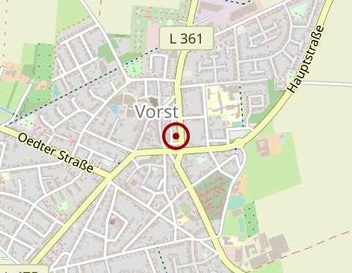 Karte: LVR-HPH-Netz West RBB Vorst Behindertenförderung